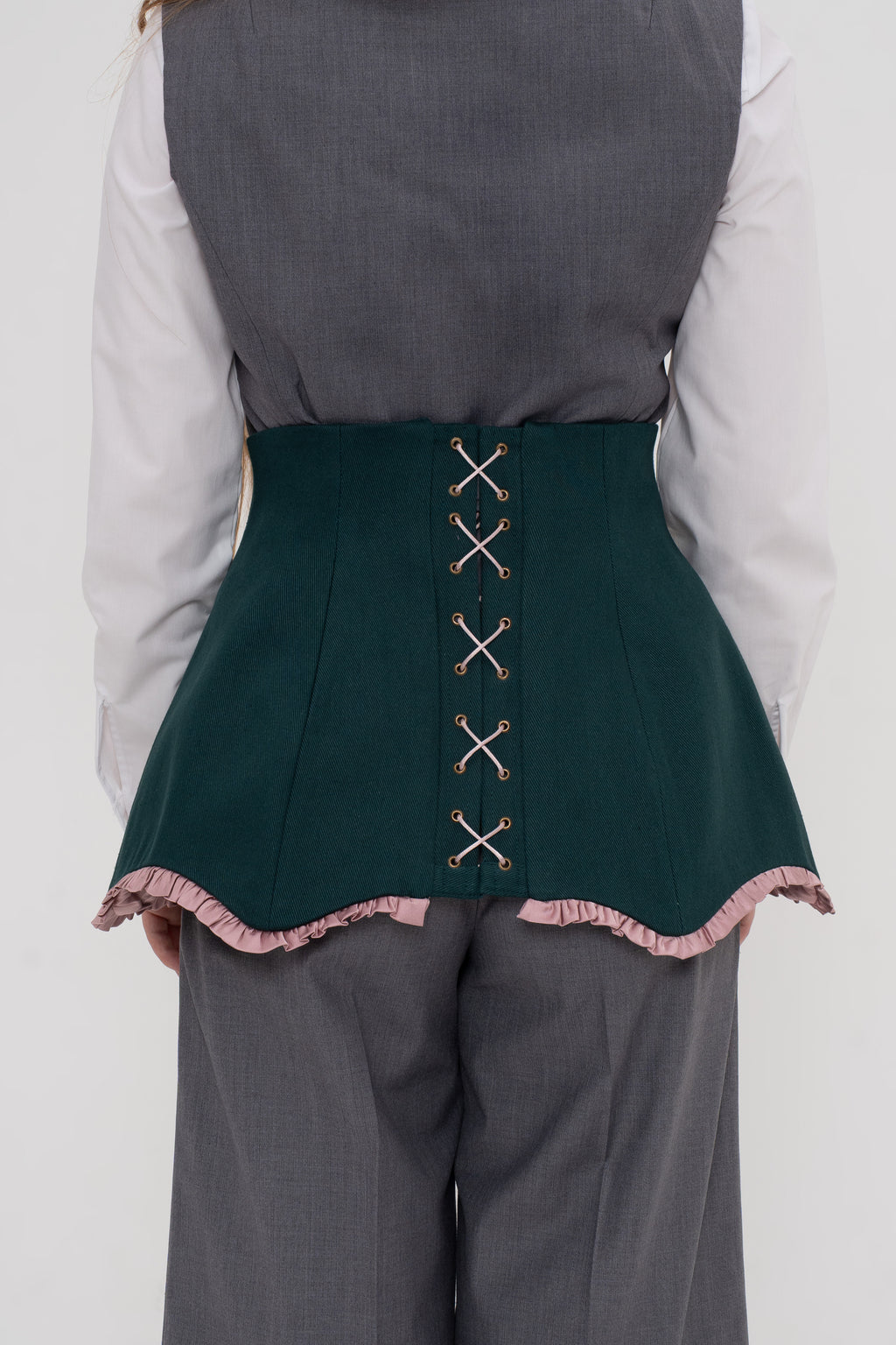 PEPLUM GREEN